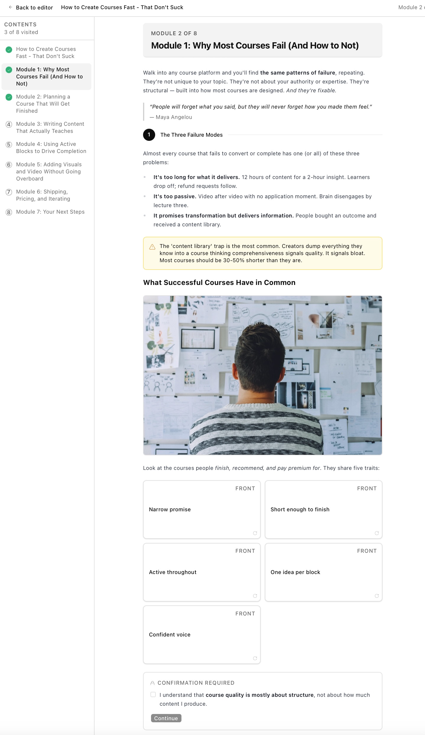Preview of How to Create Courses Fast - That Don't Suck